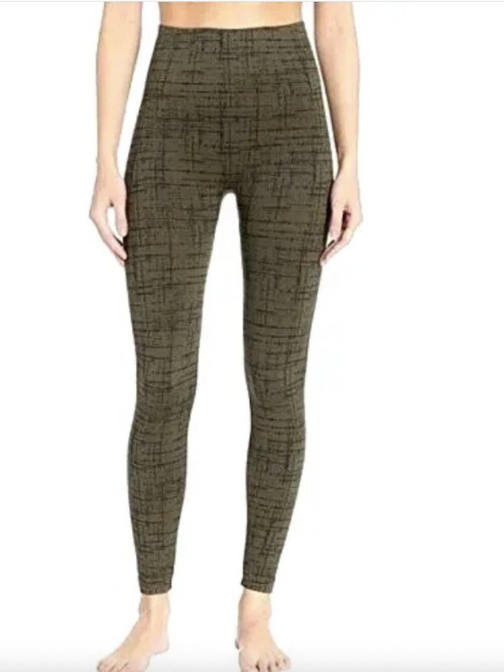 Spanx Look At Me Now Leggings Seamless Olive Green